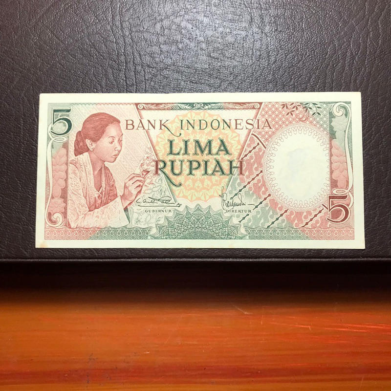 Uang Kuno Indonesia Asli 5 Rupiah Pekerja Tahun 1958 Untuk Koleksi dan Mahar Nikah