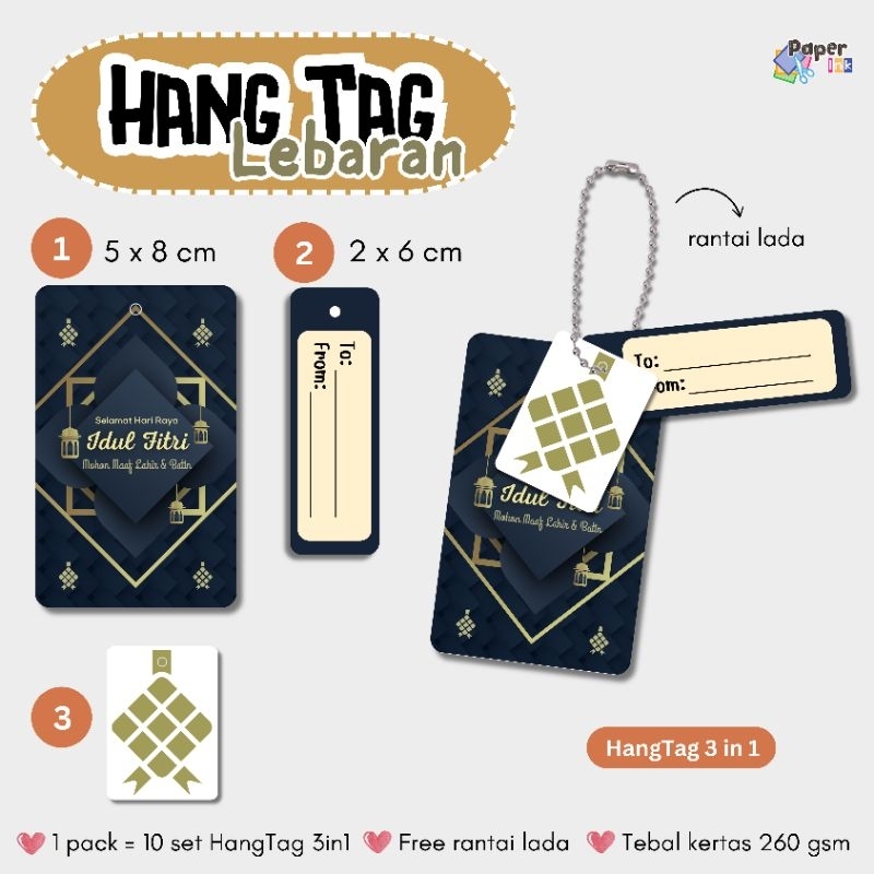 

HangTag 3 in 1, Edisi Lebaran (harga untuk 1 pcs)