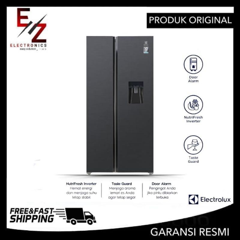 ELECTROLUX ESE6141A-BID KULKAS Side By Side Inverter 606 Liter ESE6141