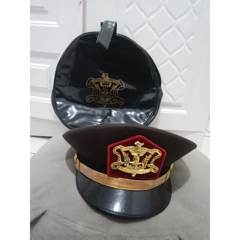 Topi Pet Pdh Coklat Taruna Akmil Akademi Militer/Akademi TNI