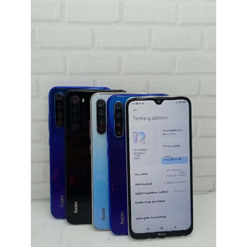 Hp second redmi not 8 ram 6/64gb