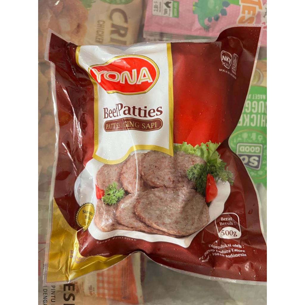 

YONA BEEF PATTIES BERAT 500 GRAM