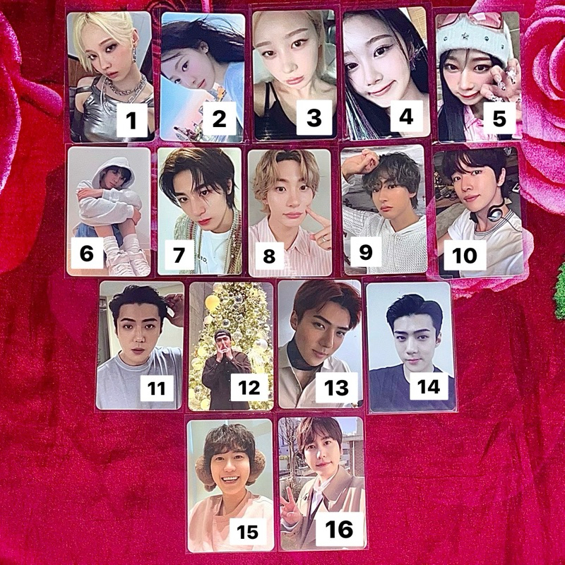 PC PHOTOCARD OFFICIAL AESPA SUPER JUNIOR EXO TWS BOYNEXTDOOR BONEDO RIIZE WINTER NINGNING GISELLE HA