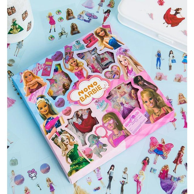 

Sticker BARBIE Isi 100 Lembar Stiker Waterproof Botol Minum Tumblr Kartun Viral Lucu Korea DIY/Stiker Aesthetic DIY Buku Diary / Stiker