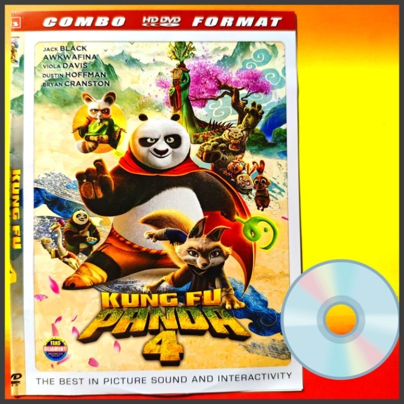 Kaset Film Kartun Anak Koleksi KUNGFU PANDA 4 Teks Indonesia