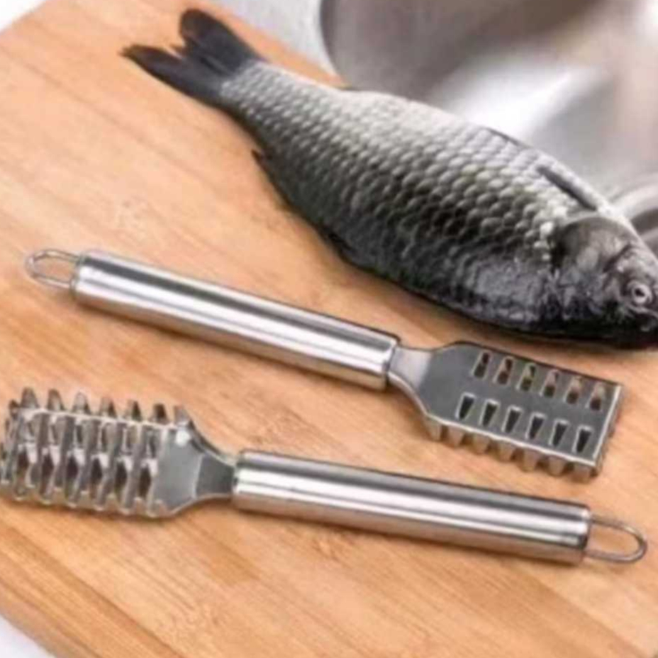 Alat Pembersih Sisik Ikan Kerokan Sisik Ikan Stainless Steel Praktis