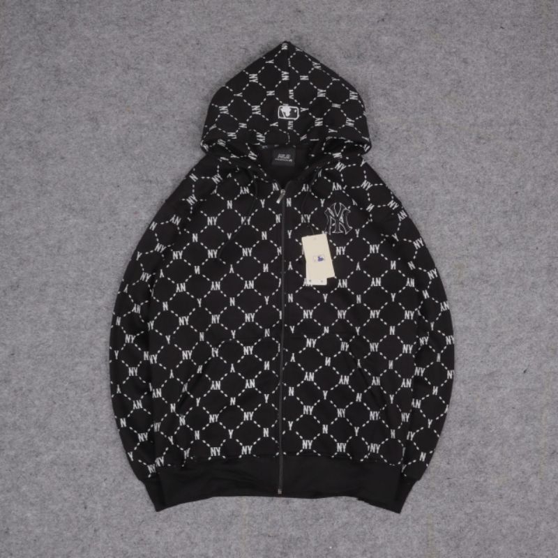 SWEATER HOODIE ZIPPER MLB FULLPRINT NYORK