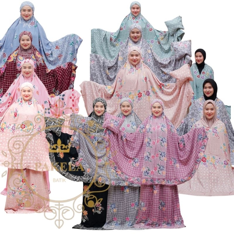 mukena batik ukuran jumbo rayon samitex