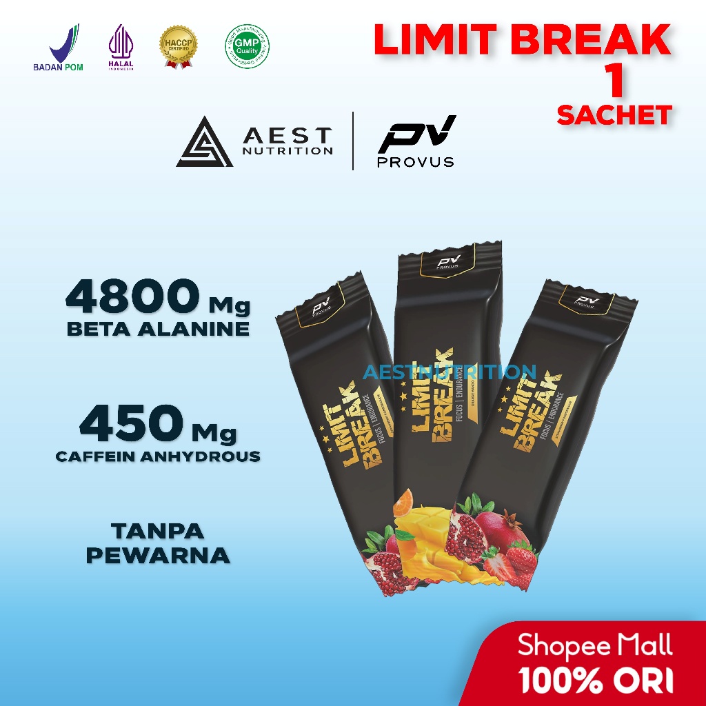 Provus Limit Break Sachet Pre Workout PWO