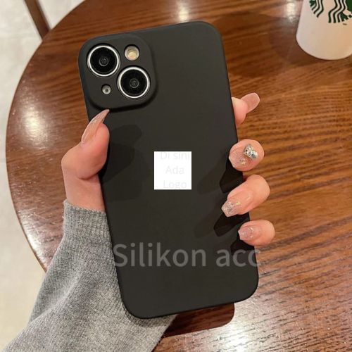 Casing Black Anti Noda Anti Jamur For Iphone 11 12 13 14 15 11promax Case Pelindung Handphone