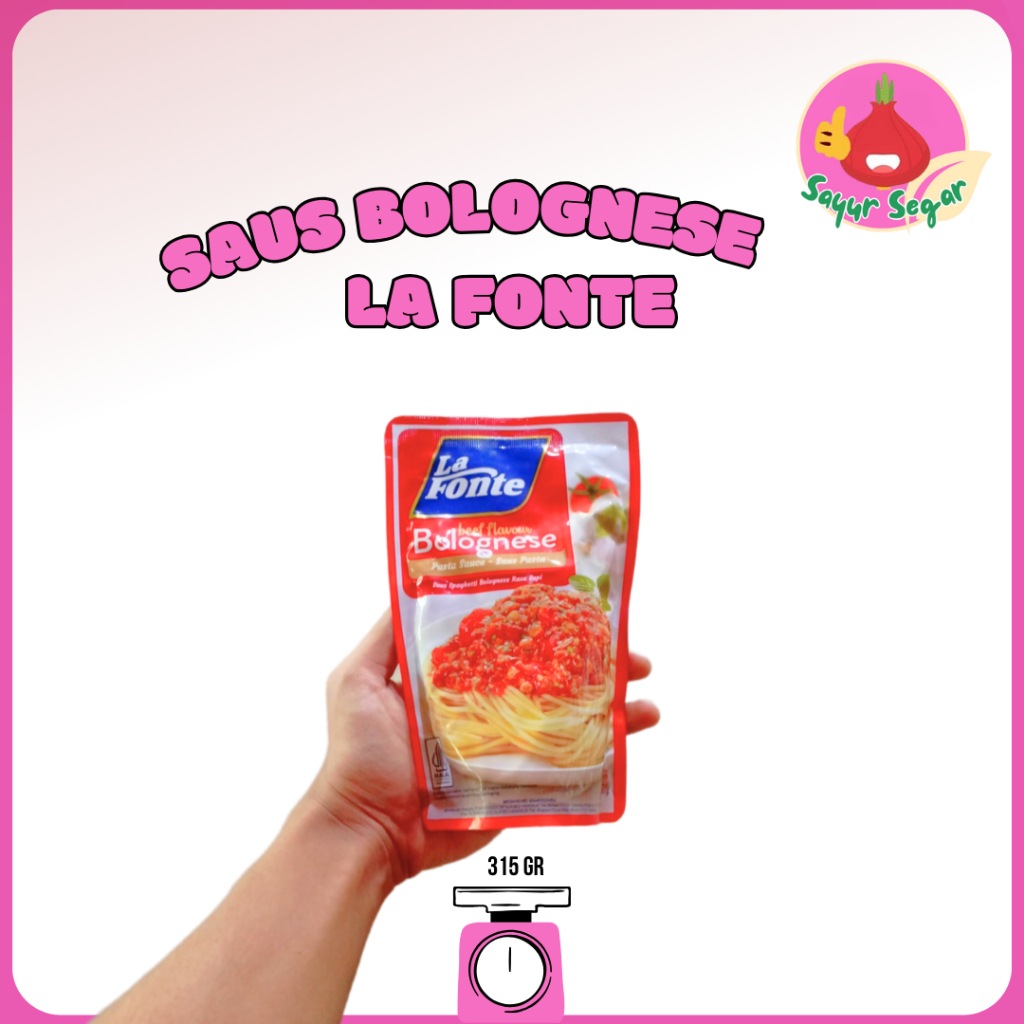 

Sayur segar - La Fonte Saus Pasta Rasa Sapi/Beef Flavour Bolognese 315 gr