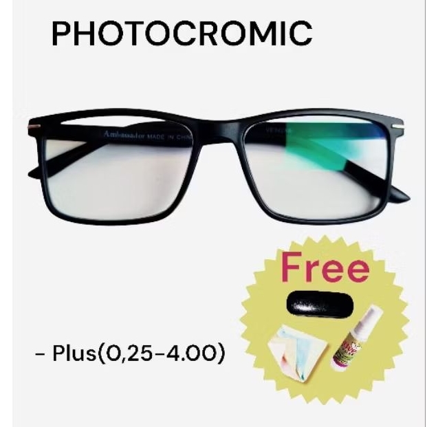 kacamata lensa plus photocromic