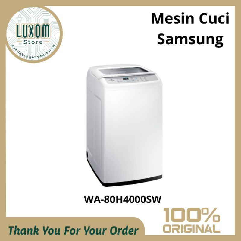 Mesin Cuci Samsung WA-80H4000SW (8kg) /mesin cuci 1 tabung/mesin cuci samsung