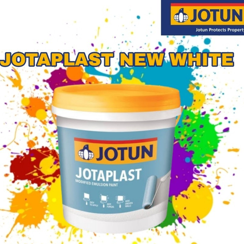 JOTUN NEW WHITE JOTAPLAST 18 L / CAT TEMBOK INTERIOR / CAT PLAFON 18 LITER NEW WHITE