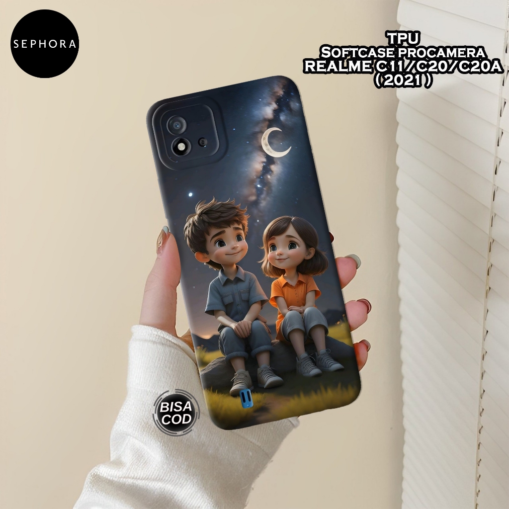 Case Realme C11/C20/C20A 2021 - Fashion Case Cartoon - Softcase Realme C11/C20/C20A - Case Pro Camer
