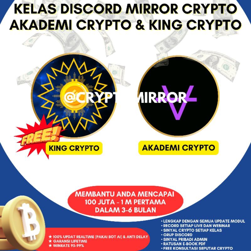 KELAS DISCORD AKADEMI CRYPTO TERLENGKAP, TERMURAH DAN TERBESAR [100% UPDATE REAL TIME & NO DELAY] & 