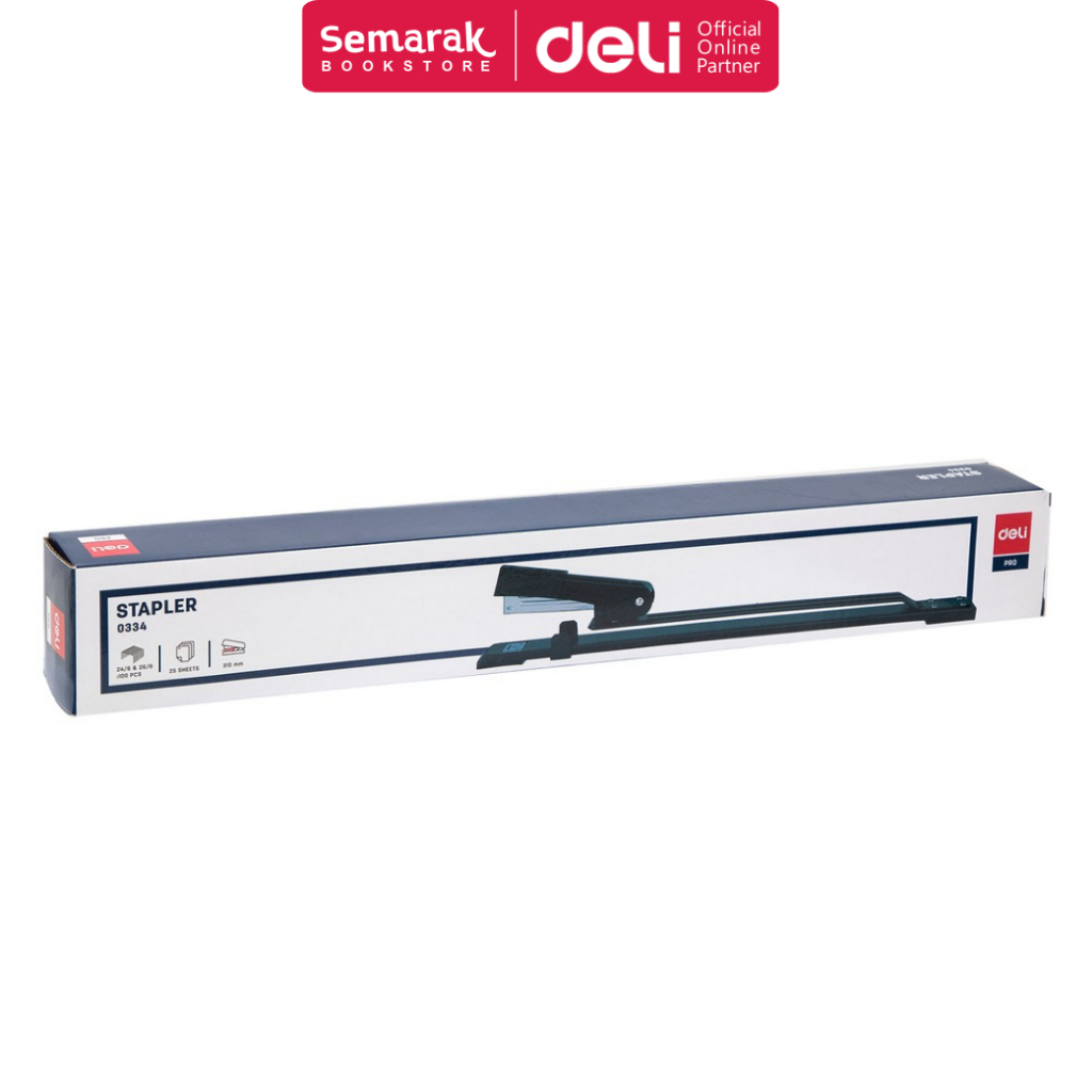 

Deli E0334 Stapler Panjang Untuk Jangkauan Lebih 25 Sheet - Hitam