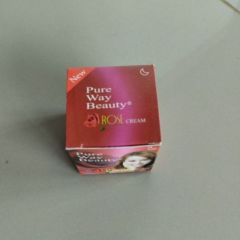 Pure Way Beauty Rose Krim Night 15g BPOM
