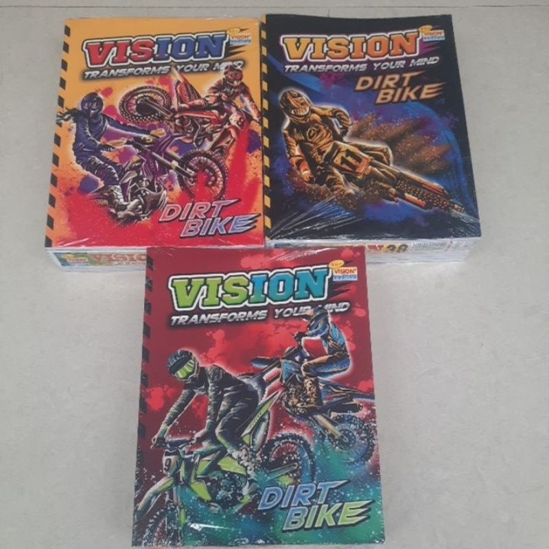 

H7Y Buku tulis Vision 38 lembar/1 pak isi 10 buku motif anak laki laki/cowok