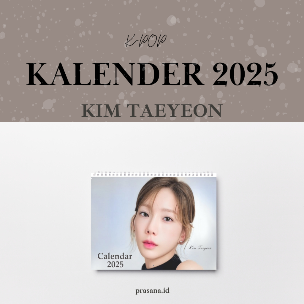 

Kalender Meja 2025-Taeyeon SNSD-Kpop-Hardcover-13 Halaman-Kertas Tebal Mengkilap