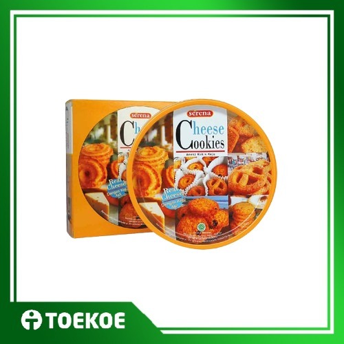 

TOEKOE Serena Cheese Cookies Kaleng 454gr