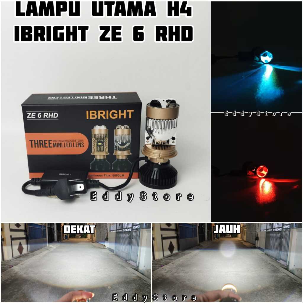 Lampu Utama Led H4 IBRIGHT ZE 6 RHD