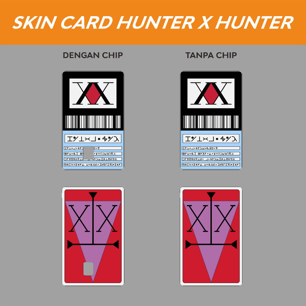 

Skin Card ATM E-Money Anime Hunter x Hunter Card Hunter License