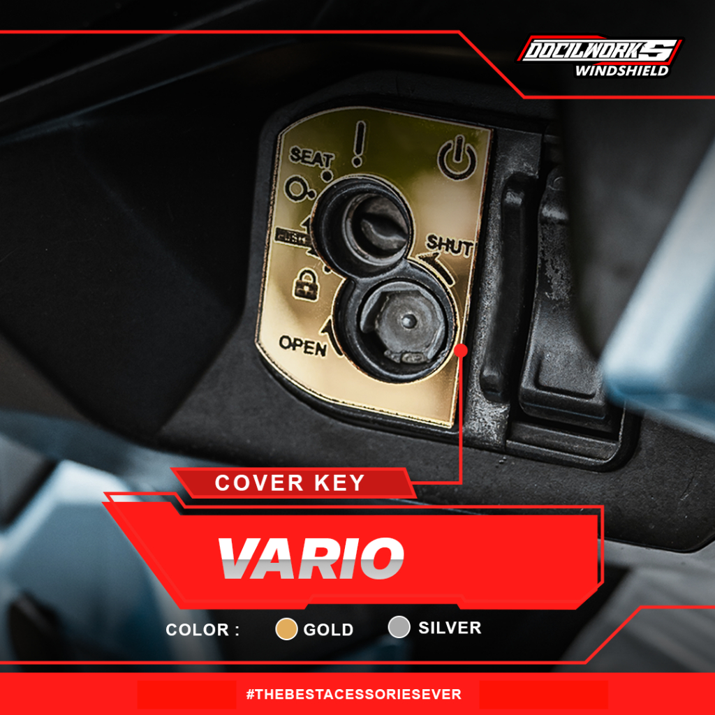 Docilworks - Emblem Cover Kunci Vario Kotak Kunci Vario 125 Vario 150 CBS ISS (2015-2020)