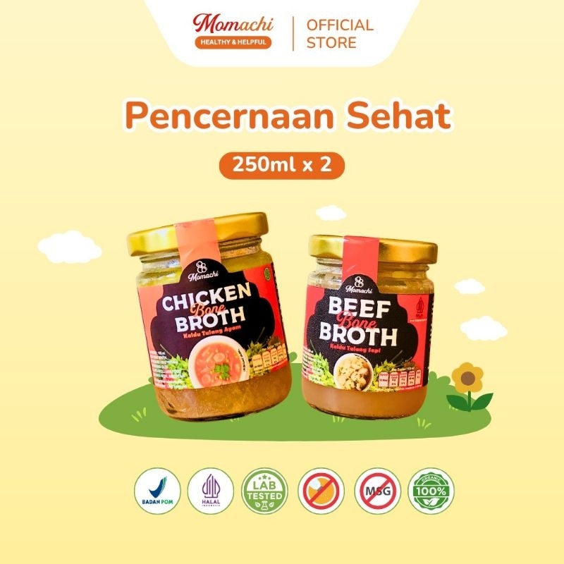 

Momachi - Paket Bundling Chicken Bone Broth 250ml + Beef Bone Broth 250ml