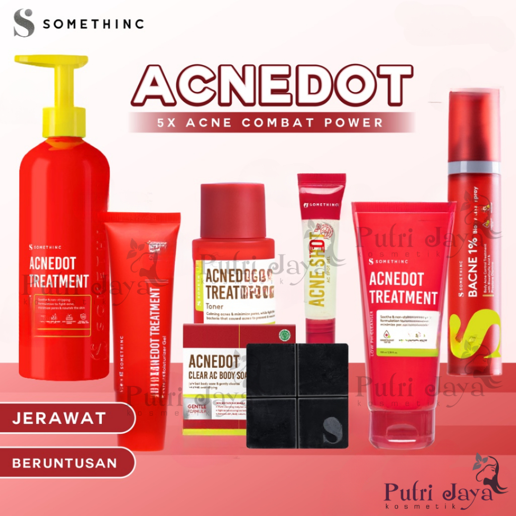 SOMETHINC Acnedot Acne Series | Cleanser/ Toner/ Moisturizer/ Spot/ Night/ Body Soap/ Back Spray