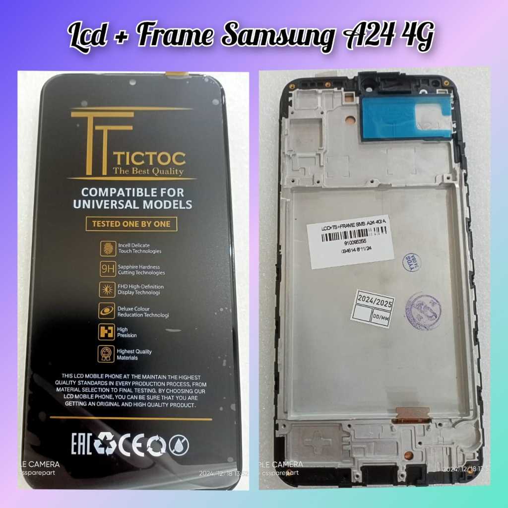 Lcd Set Plus Frame Samsung A24 4G A245 Lcd Set + Frame Samsung A24