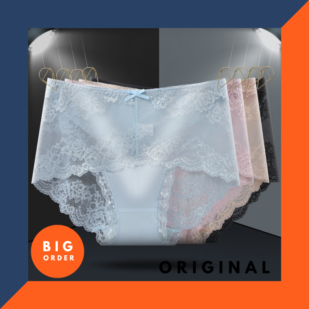 Celana  Dalam Wanita Transparan Renda celana brukat cd brukat wanita CD46