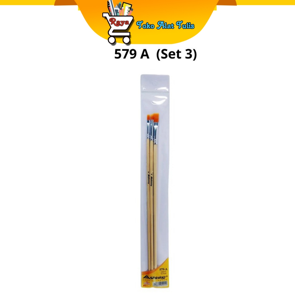 

Shining Kuas Paint Brush 579-A 3pcs 2,8,12