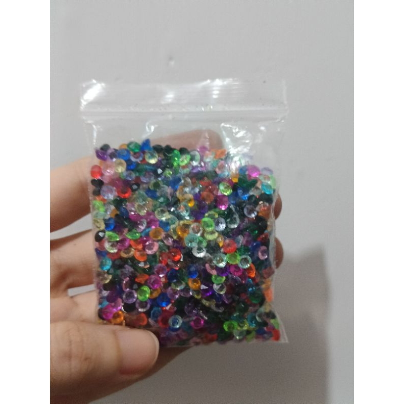berlian imitasi kecil per pc hiasan berlian imitasi warna warni