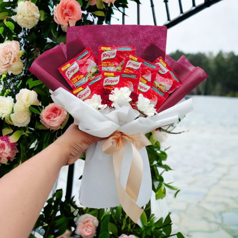 

Buket Royco Ekonomis Bisa Request Warna UK. medium || Kado Gift