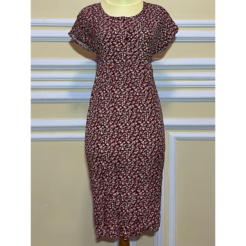 Dress Daster bunga merah