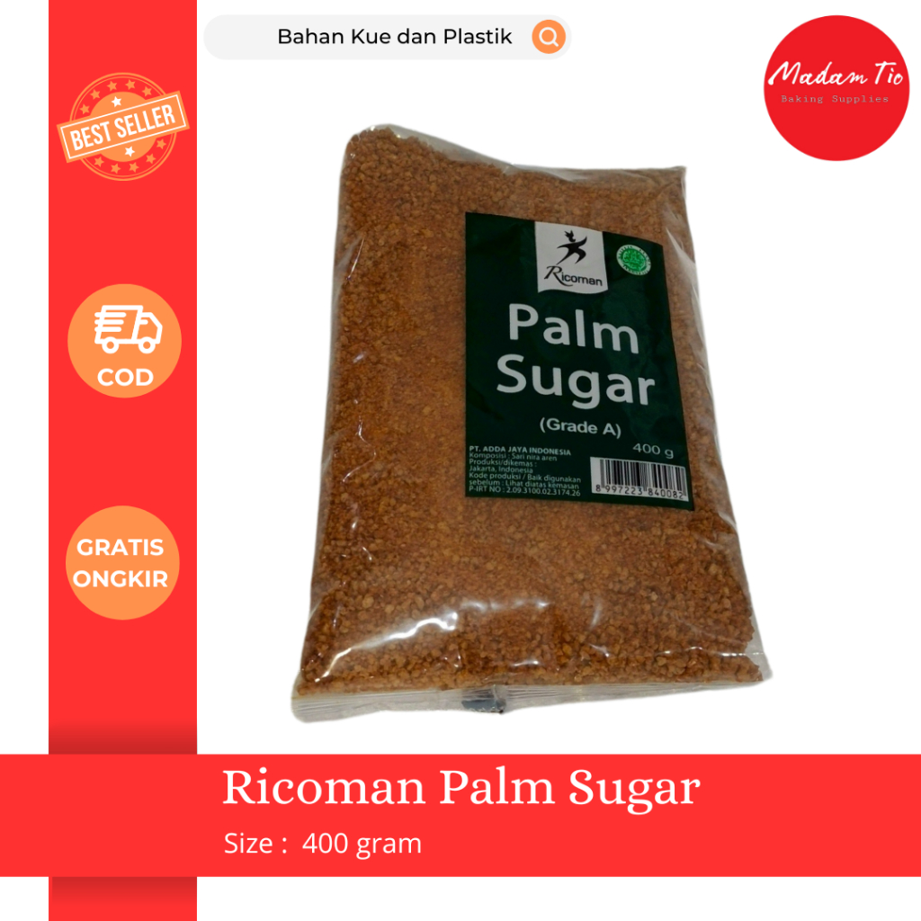 

Ricoman Palm Sugar 400gram 1 pcs