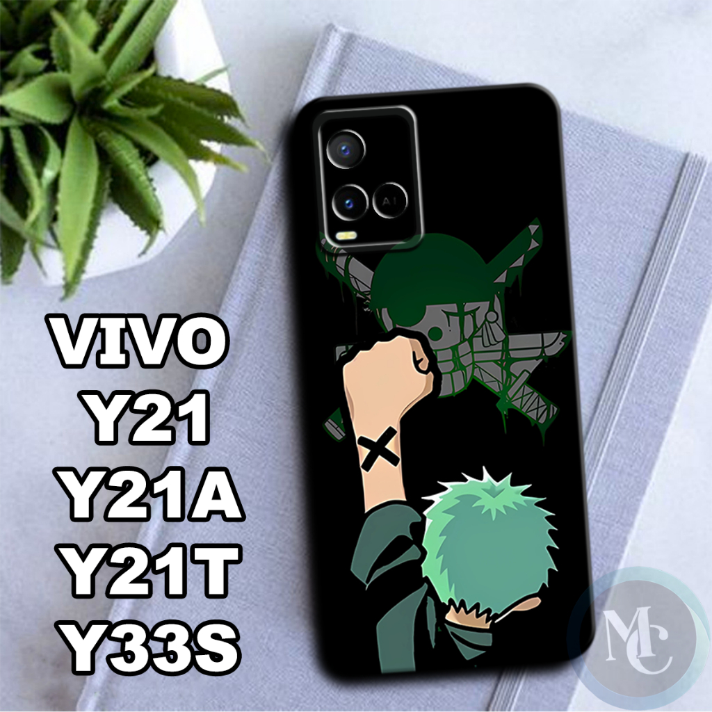 CC6/Softcase karet lentur untuk Vivo Y21,Y21A,Y21T,Y33S/Motif karakter anime luffy/case Vivo Y21/kes