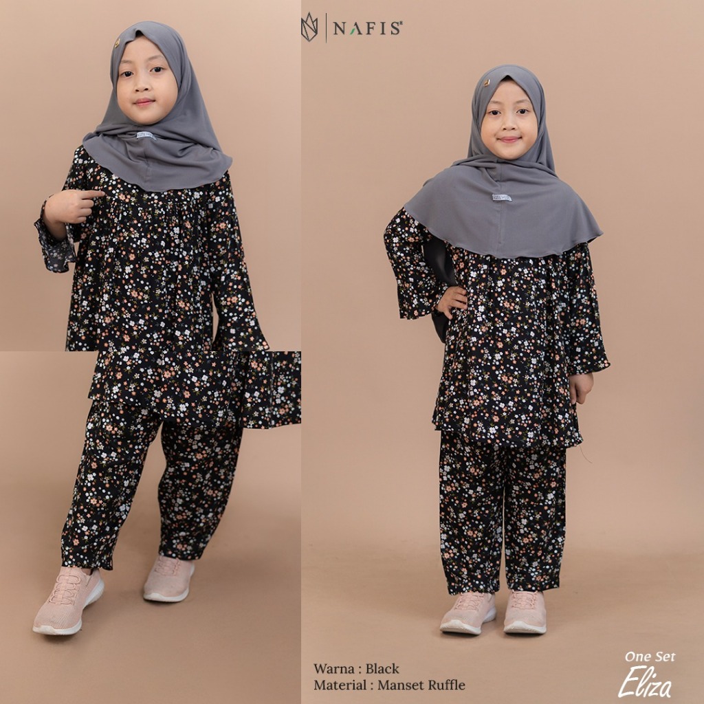 NAFIS One Set Anak Eliza Bahan Rayon JILBAB DIJUAL TERPISAH