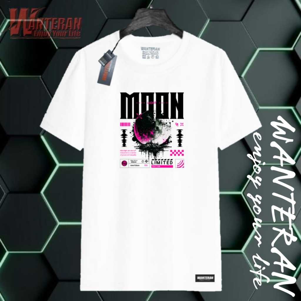 Kaos Pria Distro Original Wanteran Apparel | Kaos Putih Keren | Baju Kaos Distro | Atasan Kaos Pria