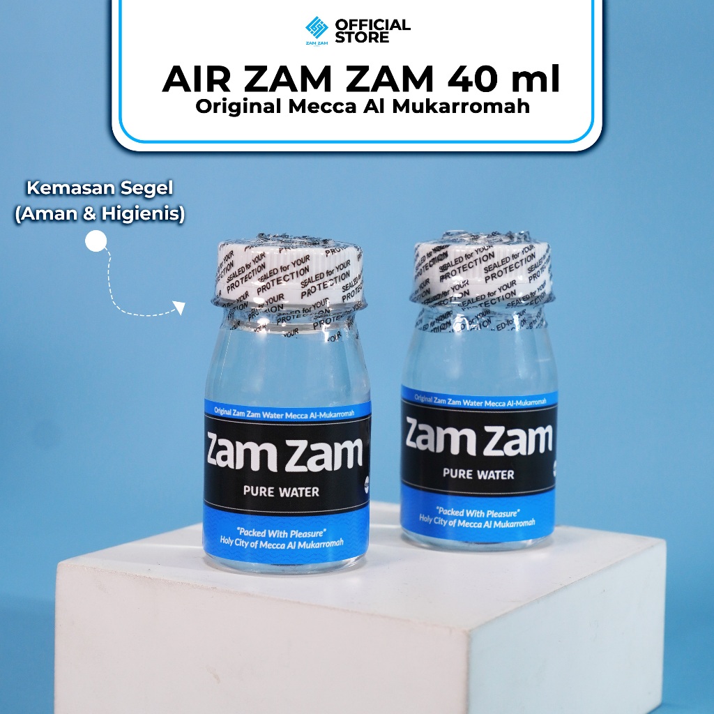 

[40ML-ZAM4] AIR ZAM ZAM ASLI MEKKAH AL MUKARROMAH - 40 ML