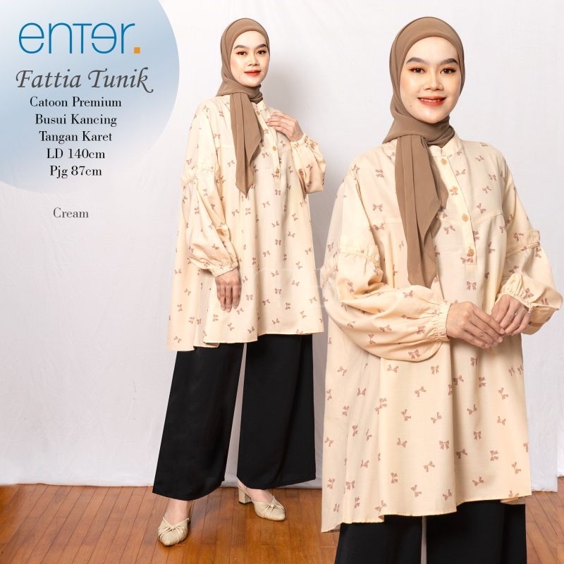 FATTIA TUNIK JUMBO LD 140 4XL XXXXL BAHAN COTTON BY ENTER