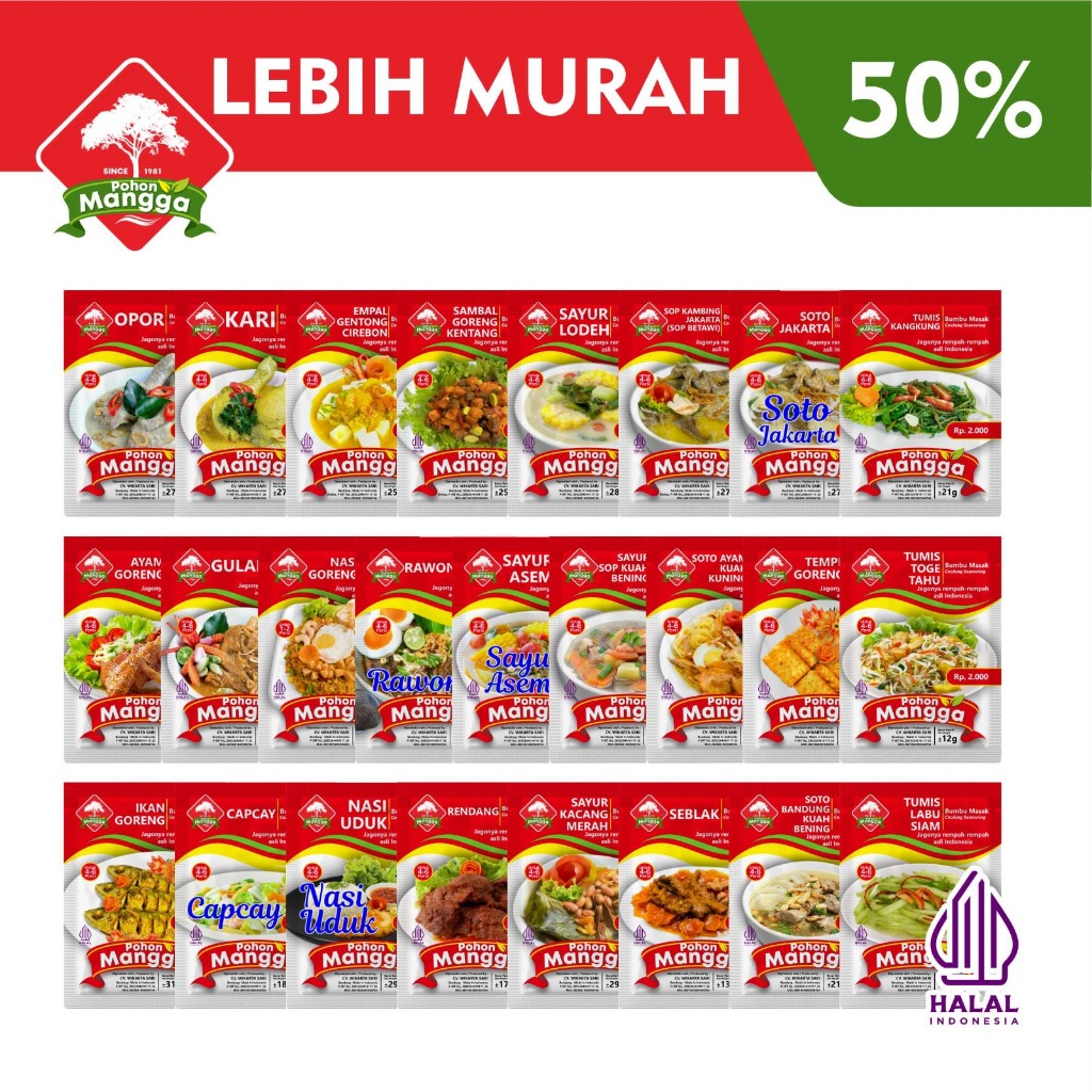 

[BARANG REJECT SATUAN] Bumbu Masak Cap Pohon Mangga