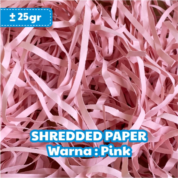 

Kertas Serut Cacah | Shredded Paper | Kertas Hampers Packing | Aesthetic | Warna Pink