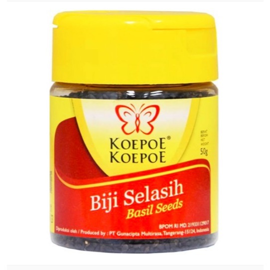 

Koepoe- Koepoe Biji Selasih 50 gr / Basil Seeds 50 gr (kupu-kupu)