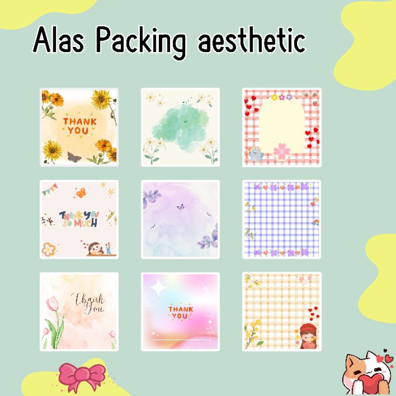 

ALAS PACKING FREE PLASTIK OPP / ALAS PACKING SOUVENIR AESTHETIC