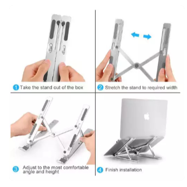 Laptop Stand bahan besi stand Laptop Notebook bahan besi - Dudukan Alas Laptop