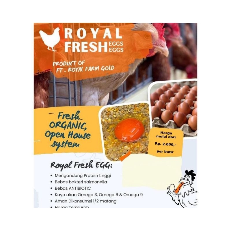 

Telur Omega Royal Fresh Besar 30/pack