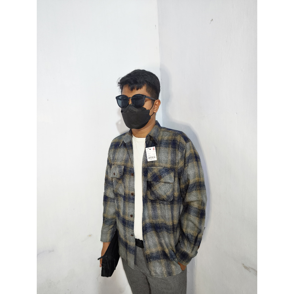 KEMEJA PRIA KEMEJA COWOK VETERANO KEMEJA CASUAL KEMEJA FLANEL MOTIF KEMEJA MOTIF VETERANO