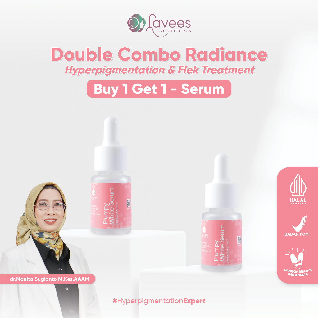 Lavees Cosmedics - Plumpy White Serum Buy 1 Get 1 Double Combo Radiance